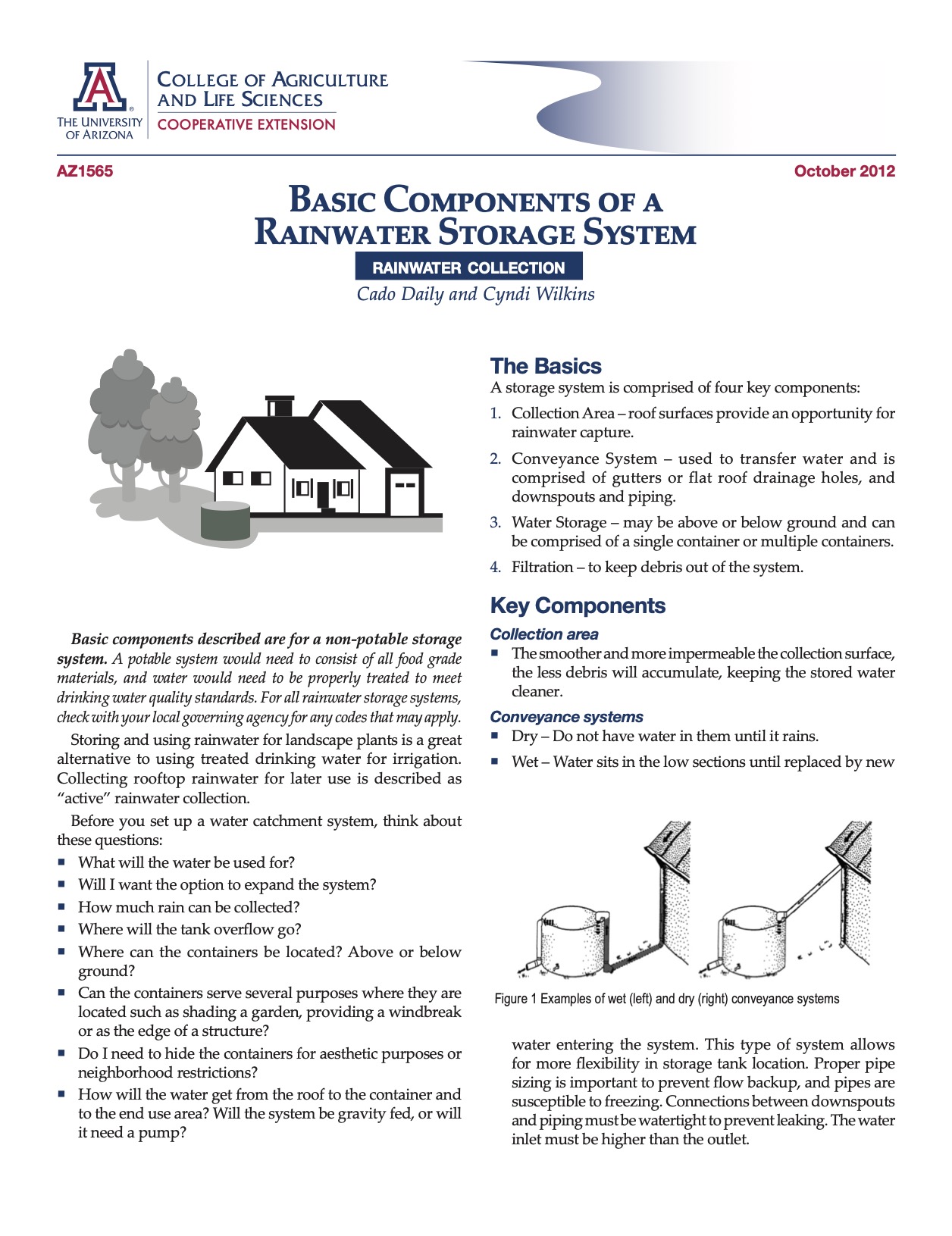 Basic Components of a Water Storage System cover