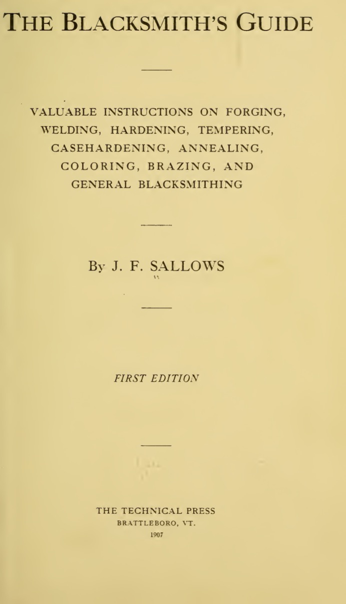 Blacksmith's Guide cover