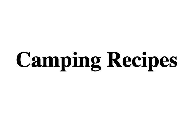 Camping Recipes cover