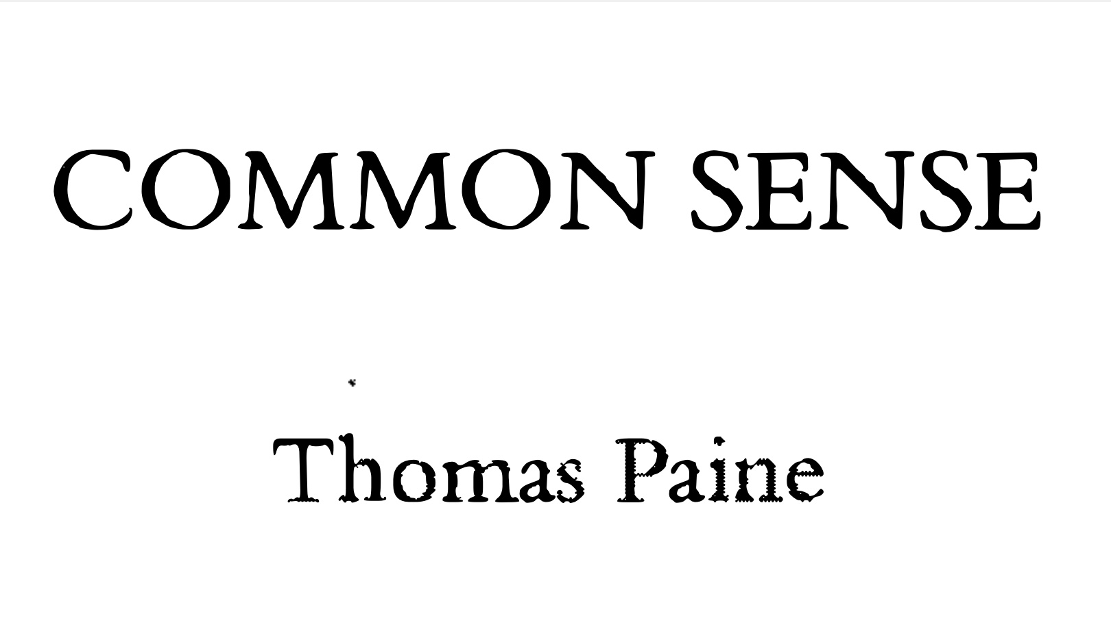 Common Sense Cover