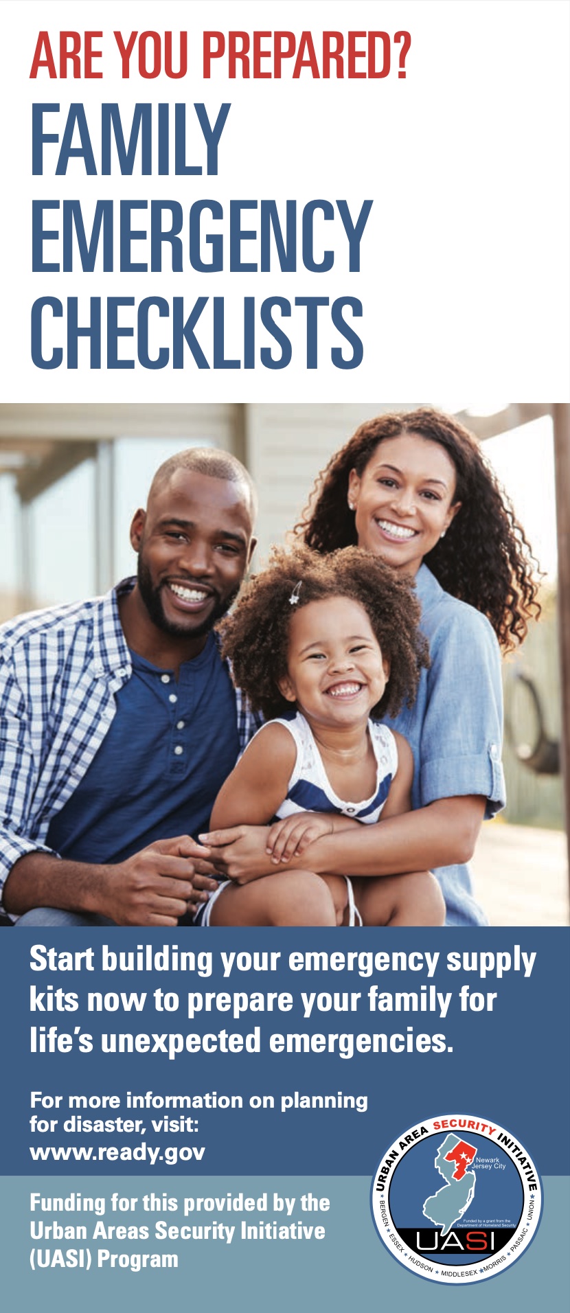 Family Emergency Checklist Cover
