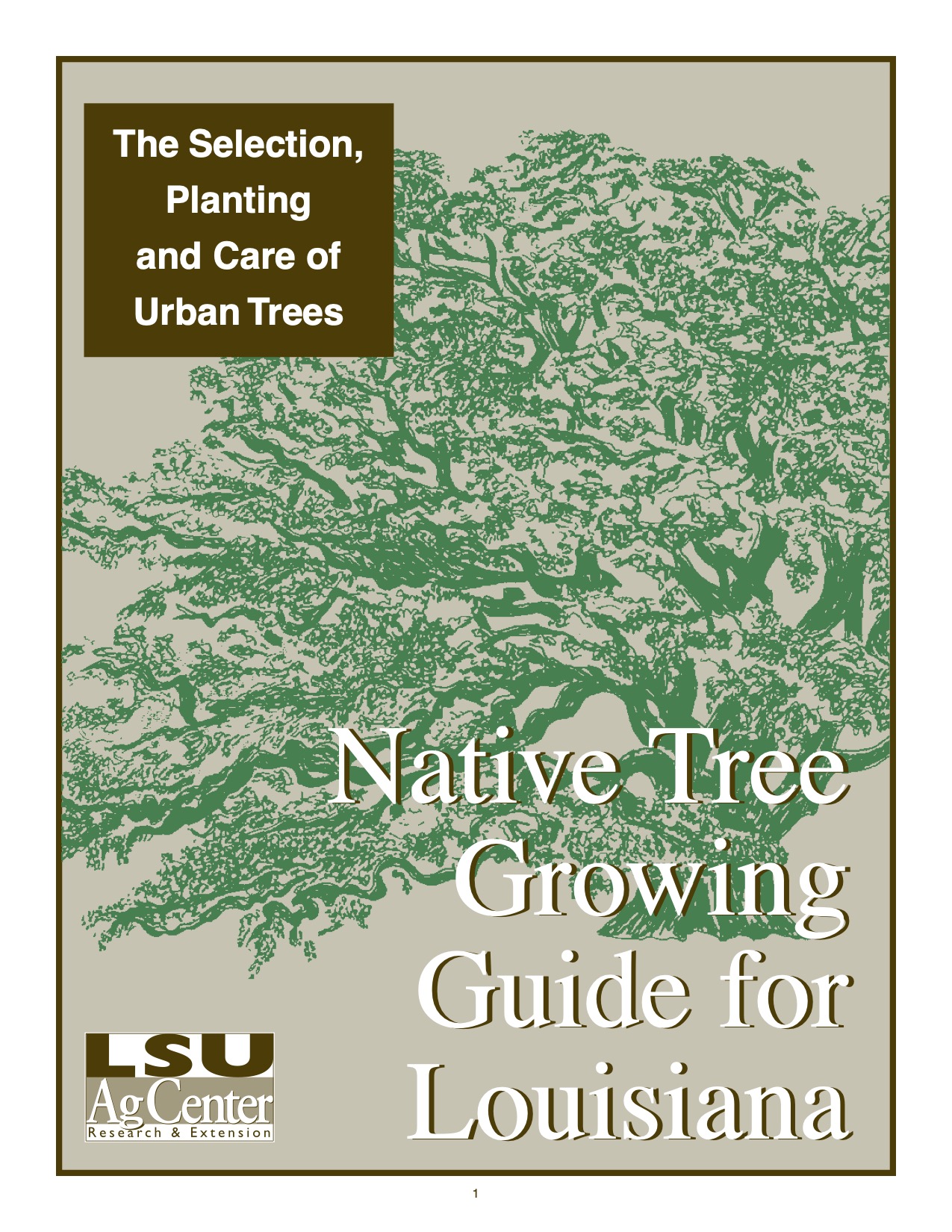 Louisiana Native Tree Guide cover